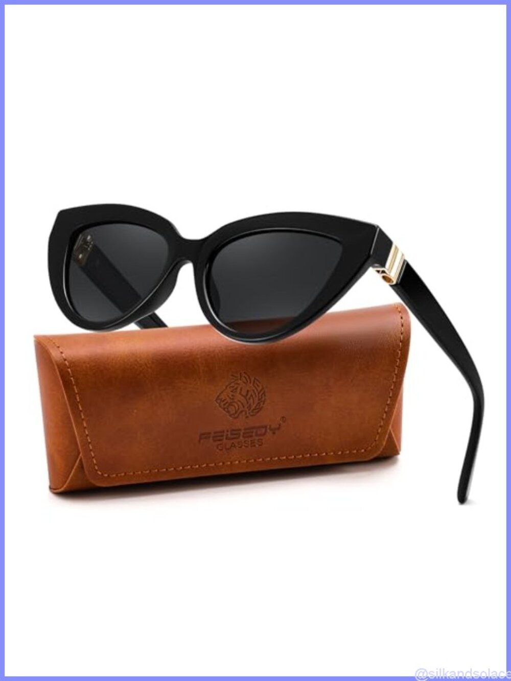 Polarized Cat Eye Sunglasses UV400 Retro Full-Frame Stylish